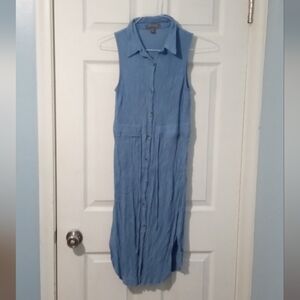 Primark Sky Blue Button-Down Maxi Dress